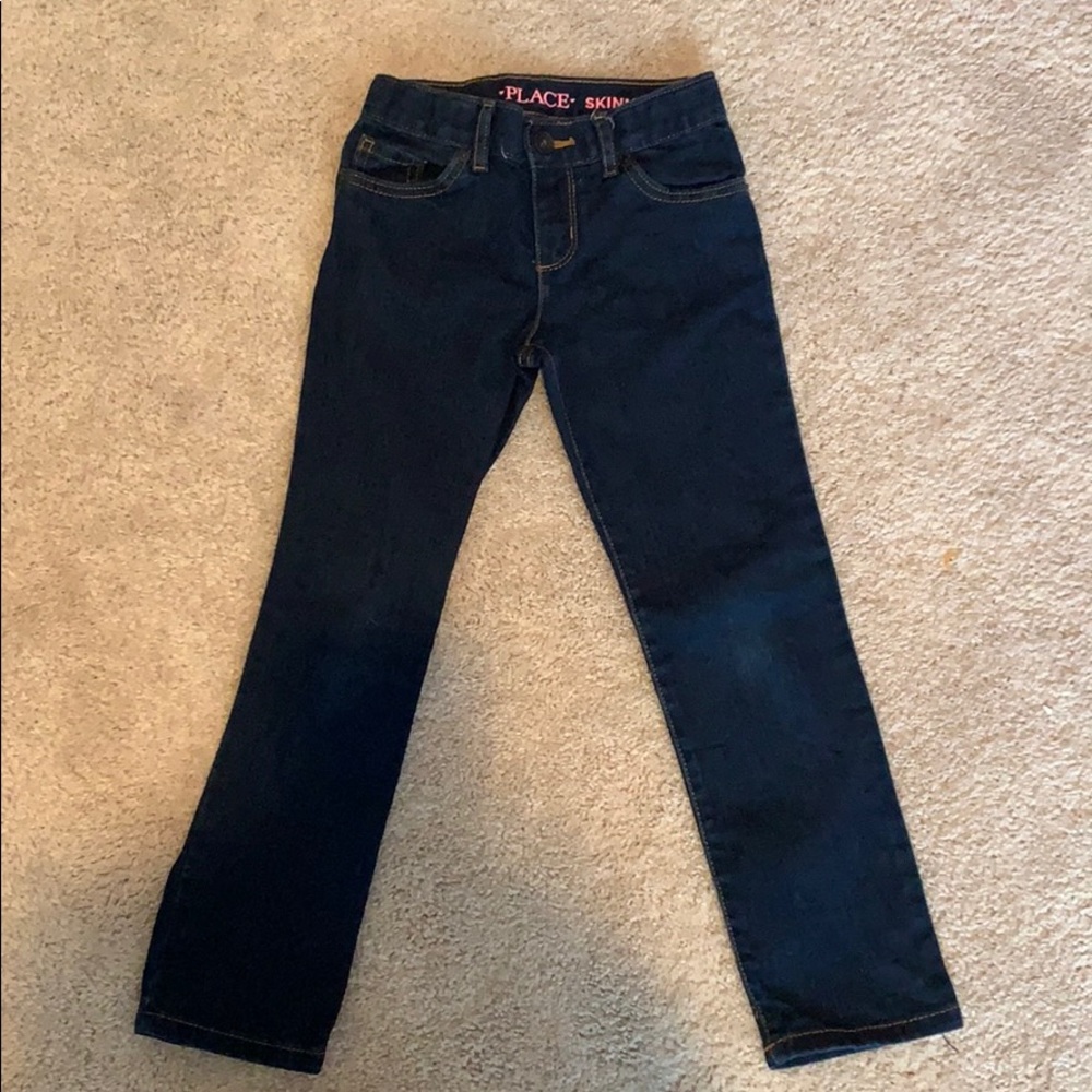 Dark blue jeans
